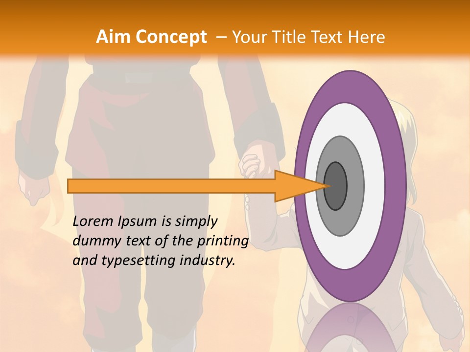 A Man And A Woman Are Walking Together PowerPoint Template