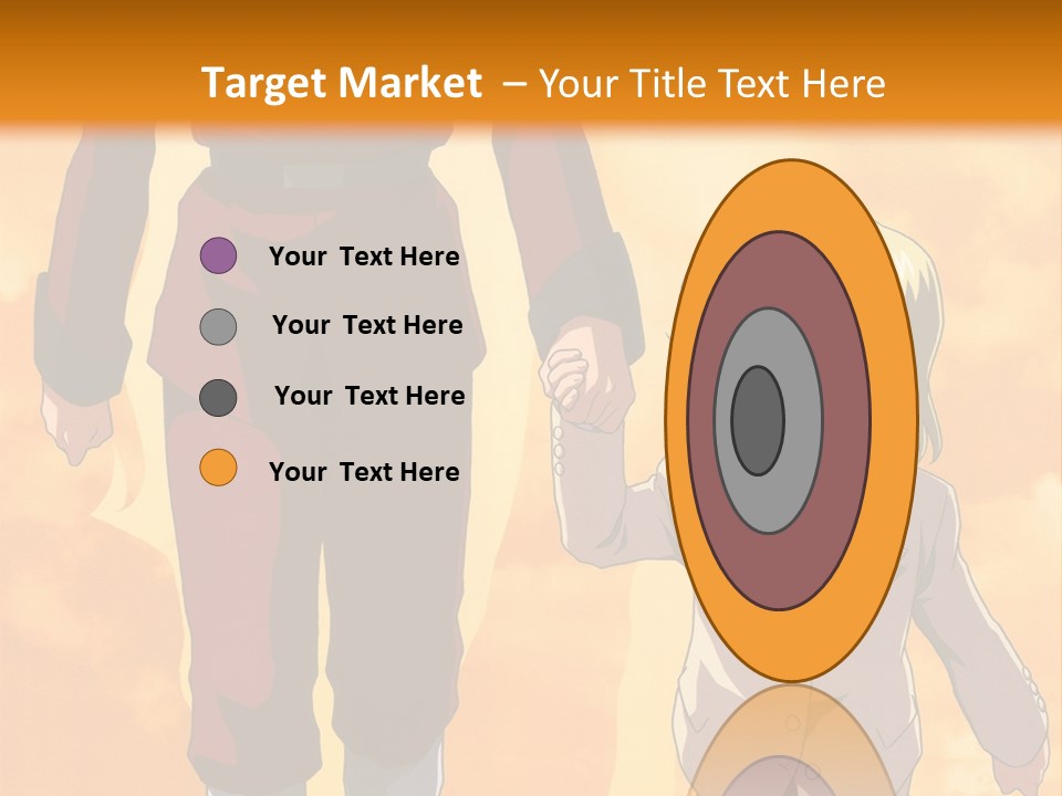 A Man And A Woman Are Walking Together PowerPoint Template