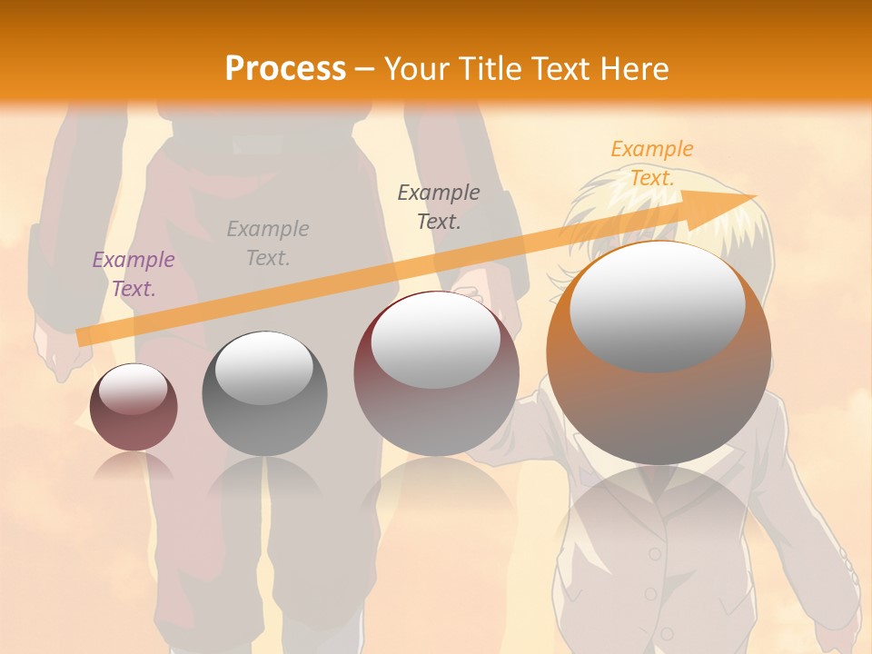 A Man And A Woman Are Walking Together PowerPoint Template