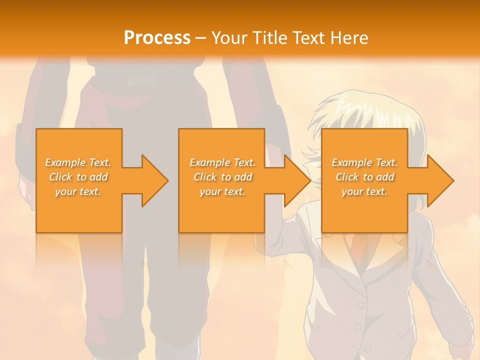A Man And A Woman Are Walking Together PowerPoint Template