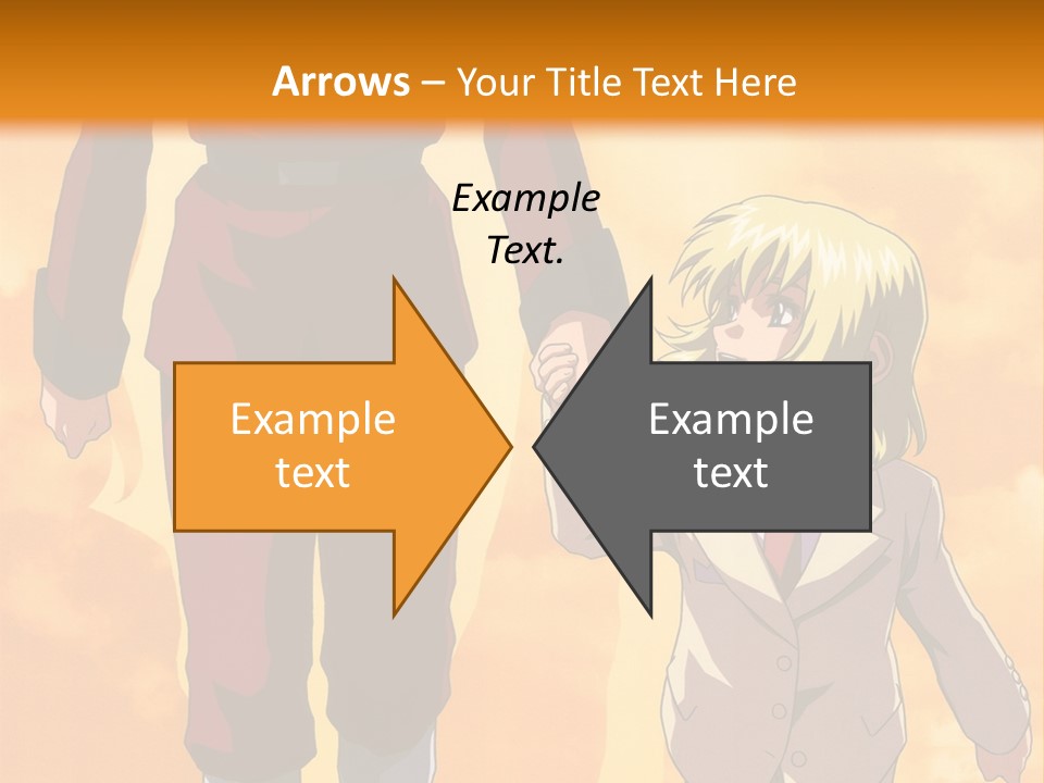 A Man And A Woman Are Walking Together PowerPoint Template