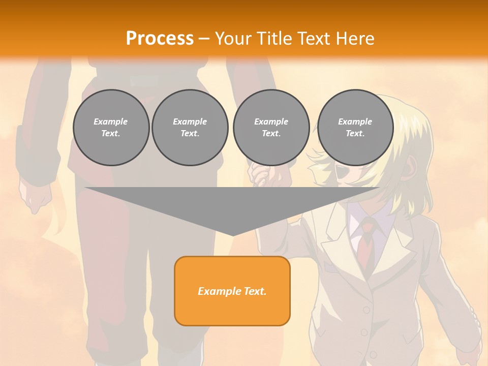 A Man And A Woman Are Walking Together PowerPoint Template