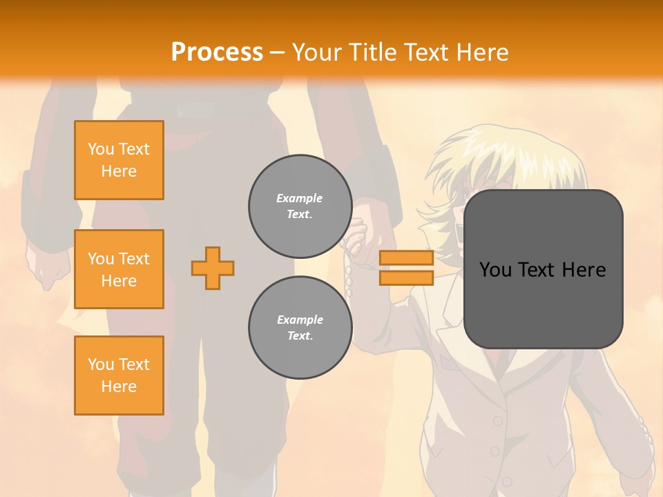 A Man And A Woman Are Walking Together PowerPoint Template