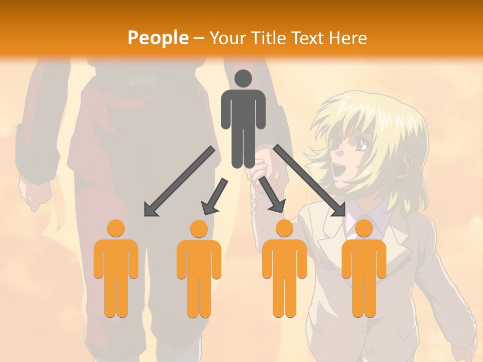 A Man And A Woman Are Walking Together PowerPoint Template