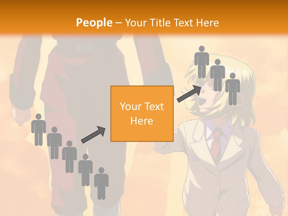 A Man And A Woman Are Walking Together PowerPoint Template