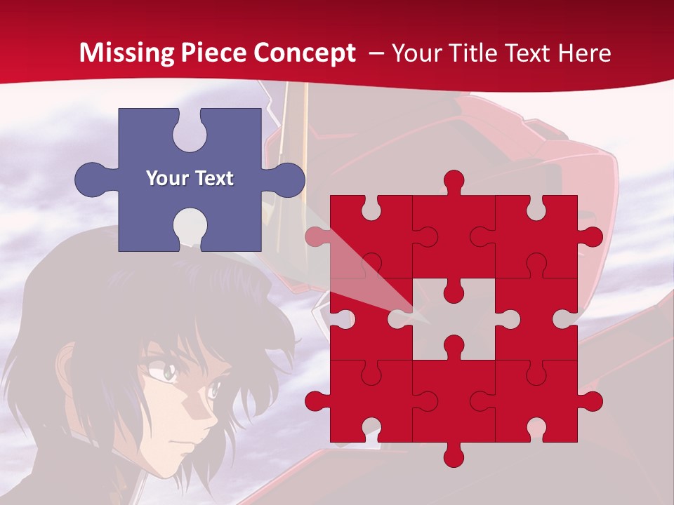 A Man Standing Next To A Red Robot PowerPoint Template