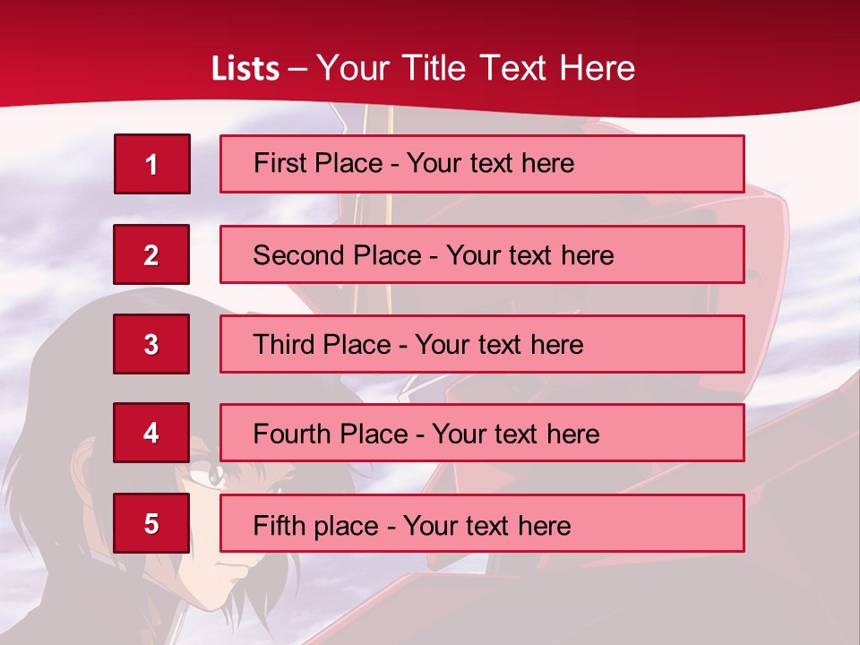 A Man Standing Next To A Red Robot PowerPoint Template