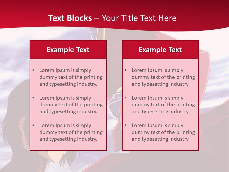 A Man Standing Next To A Red Robot PowerPoint Template