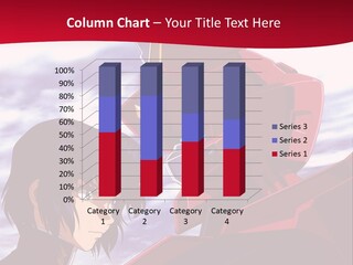 A Man Standing Next To A Red Robot PowerPoint Template