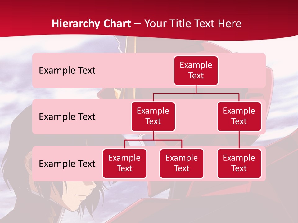 A Man Standing Next To A Red Robot PowerPoint Template