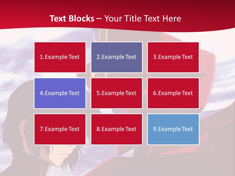 A Man Standing Next To A Red Robot PowerPoint Template