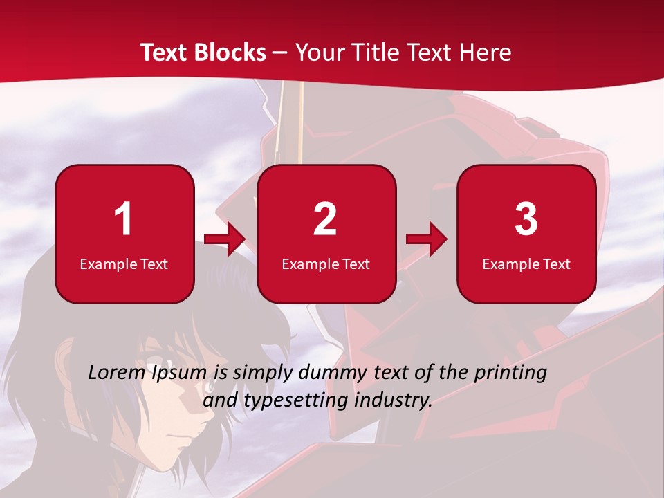 A Man Standing Next To A Red Robot PowerPoint Template