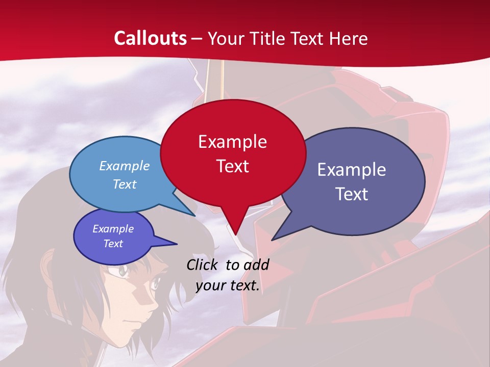 A Man Standing Next To A Red Robot PowerPoint Template