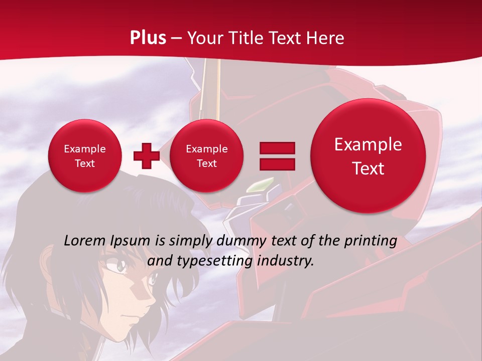 A Man Standing Next To A Red Robot PowerPoint Template