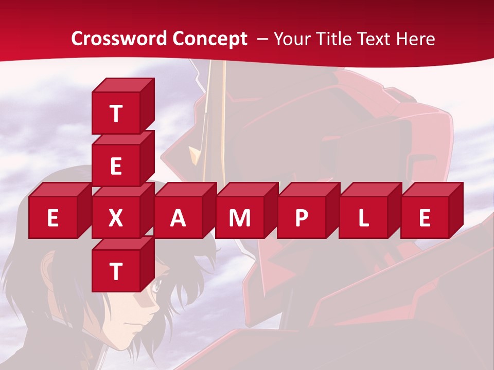 A Man Standing Next To A Red Robot PowerPoint Template