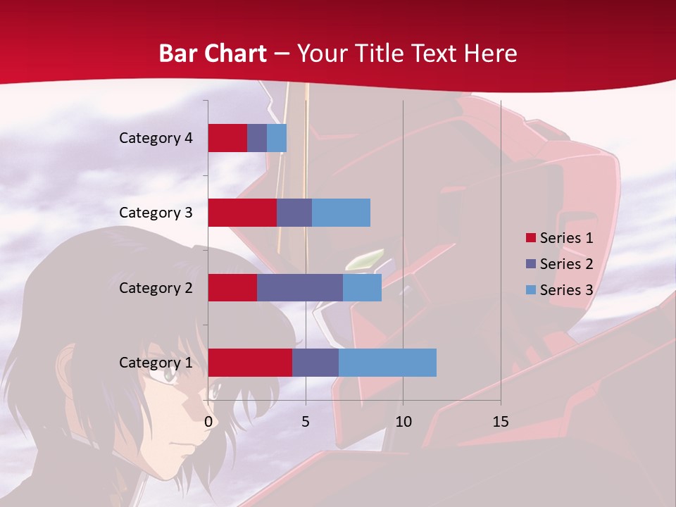 A Man Standing Next To A Red Robot PowerPoint Template