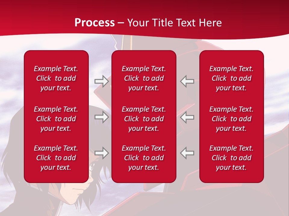 A Man Standing Next To A Red Robot PowerPoint Template