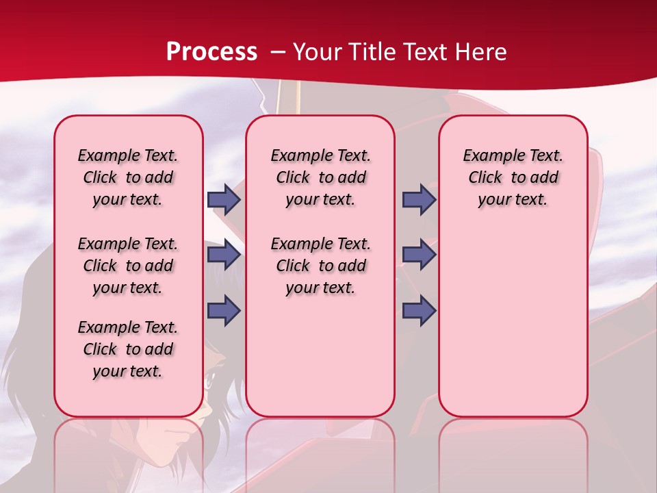 A Man Standing Next To A Red Robot PowerPoint Template