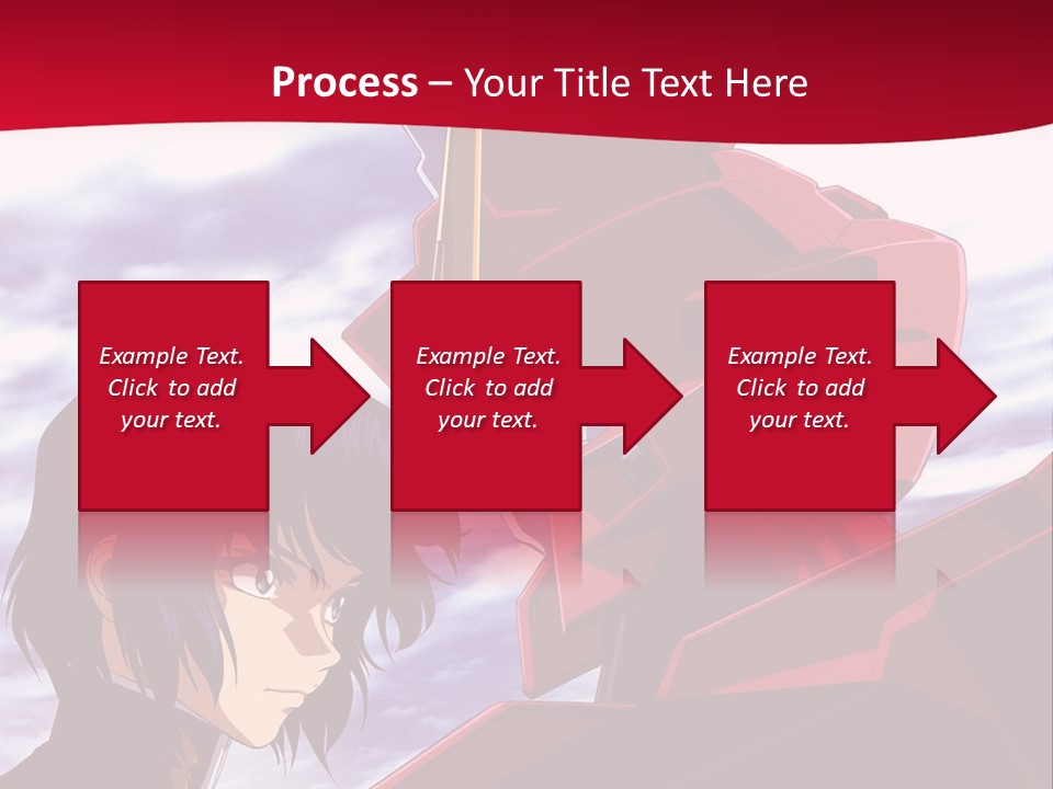 A Man Standing Next To A Red Robot PowerPoint Template