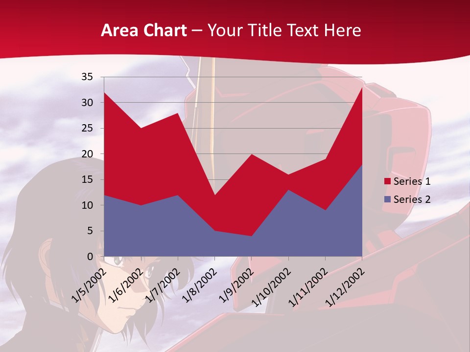 A Man Standing Next To A Red Robot PowerPoint Template