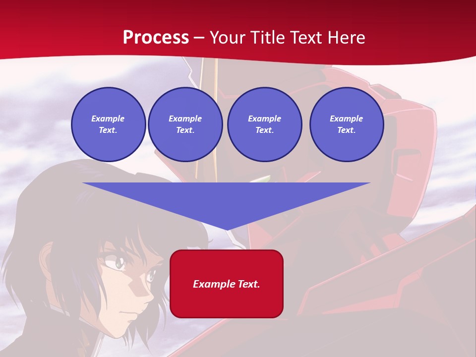 A Man Standing Next To A Red Robot PowerPoint Template