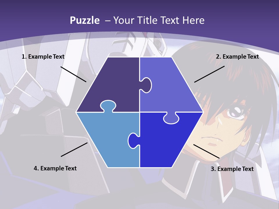 A Man And A Woman Standing Next To Each Other In Front Of A Blue Sky PowerPoint Template