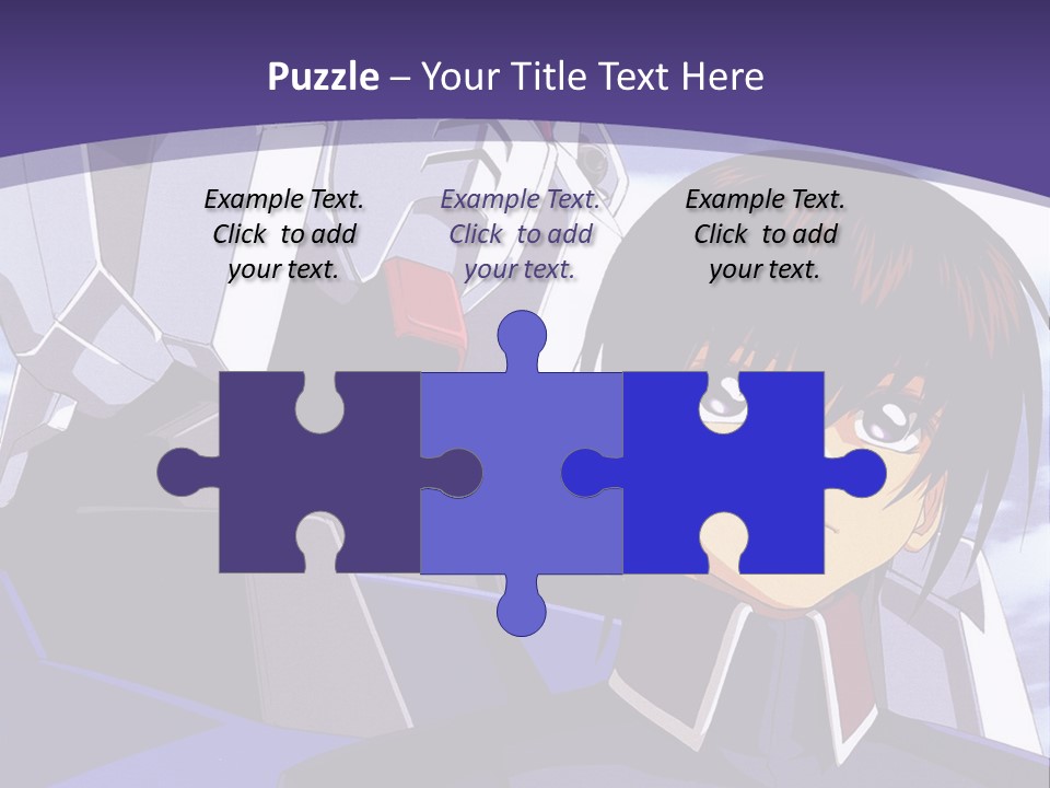 A Man And A Woman Standing Next To Each Other In Front Of A Blue Sky PowerPoint Template