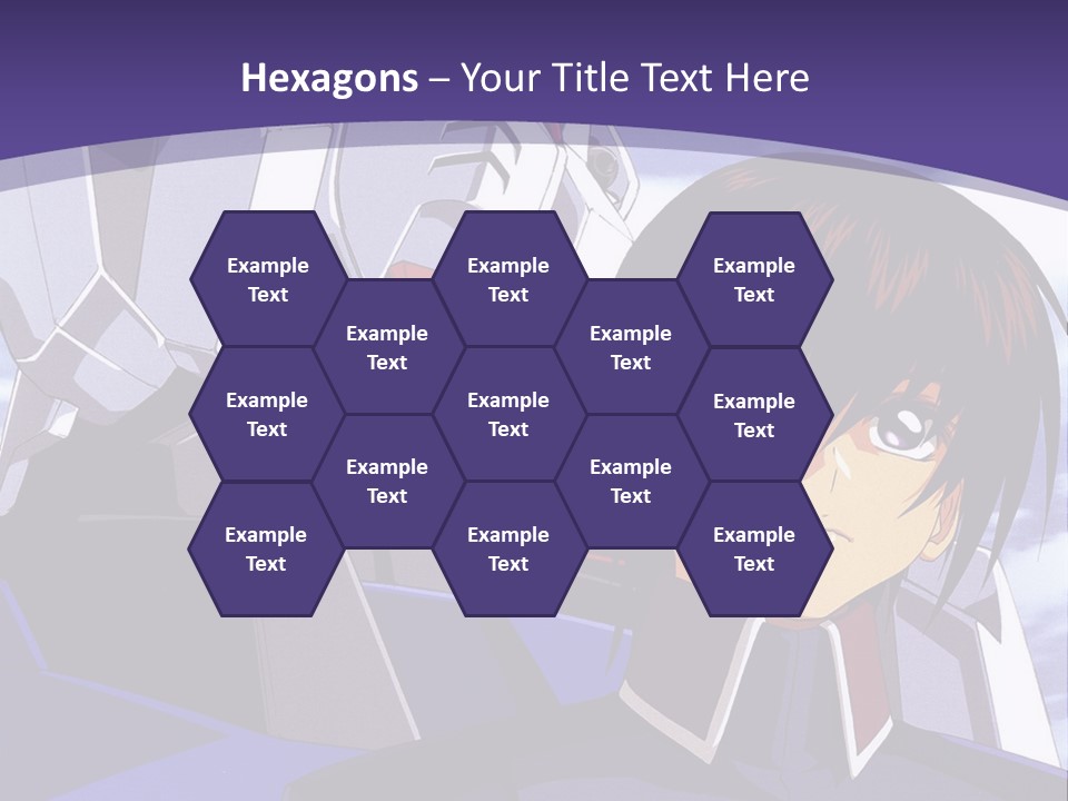 A Man And A Woman Standing Next To Each Other In Front Of A Blue Sky PowerPoint Template