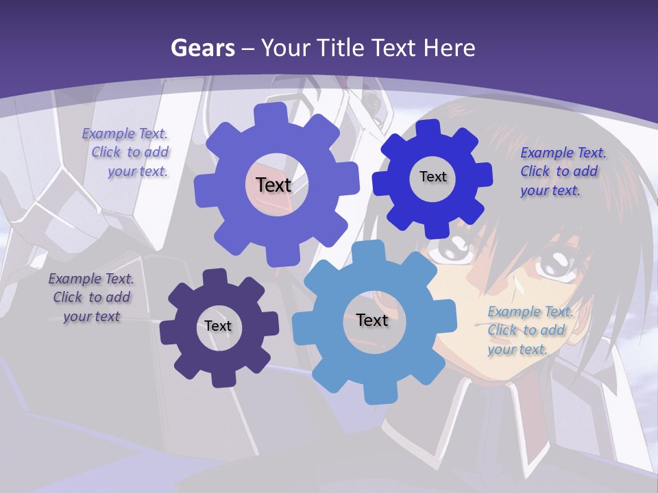 A Man And A Woman Standing Next To Each Other In Front Of A Blue Sky PowerPoint Template