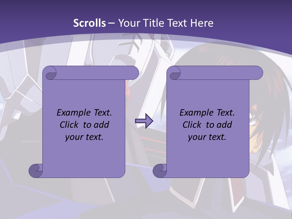 A Man And A Woman Standing Next To Each Other In Front Of A Blue Sky PowerPoint Template