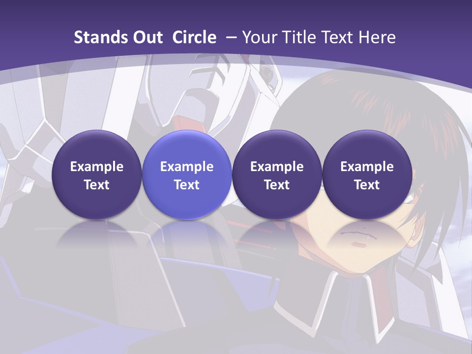 A Man And A Woman Standing Next To Each Other In Front Of A Blue Sky PowerPoint Template