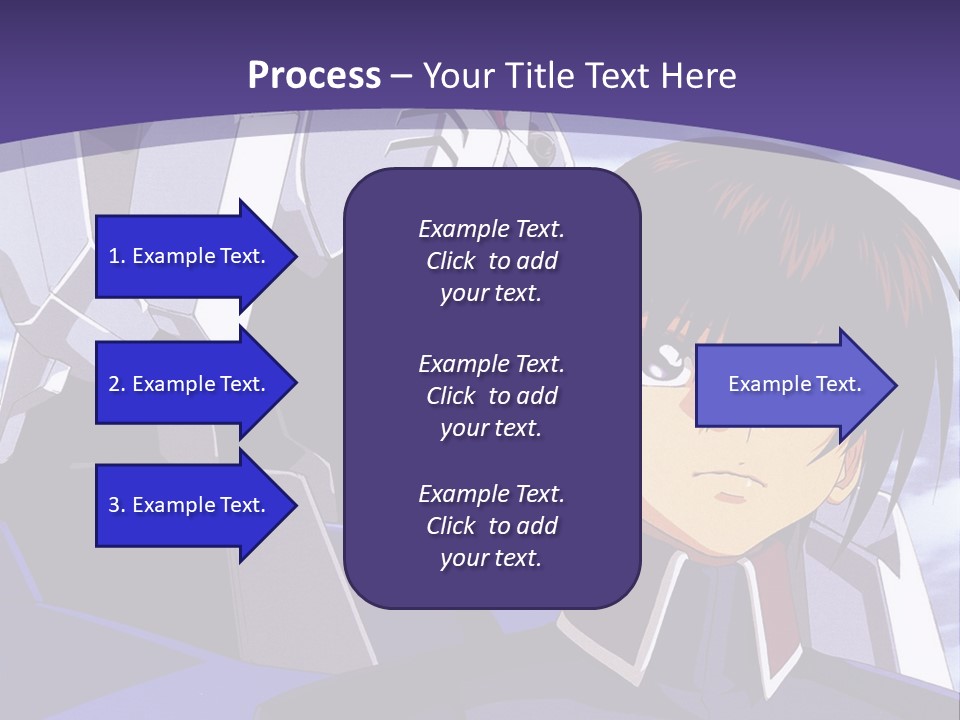 A Man And A Woman Standing Next To Each Other In Front Of A Blue Sky PowerPoint Template