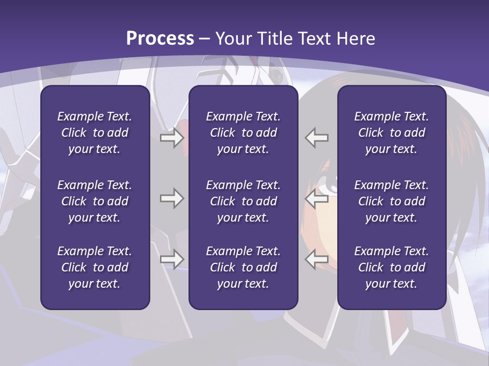 A Man And A Woman Standing Next To Each Other In Front Of A Blue Sky PowerPoint Template