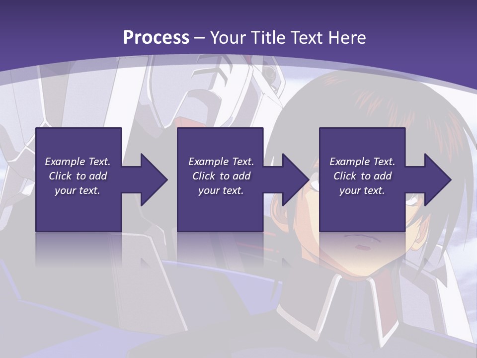 A Man And A Woman Standing Next To Each Other In Front Of A Blue Sky PowerPoint Template