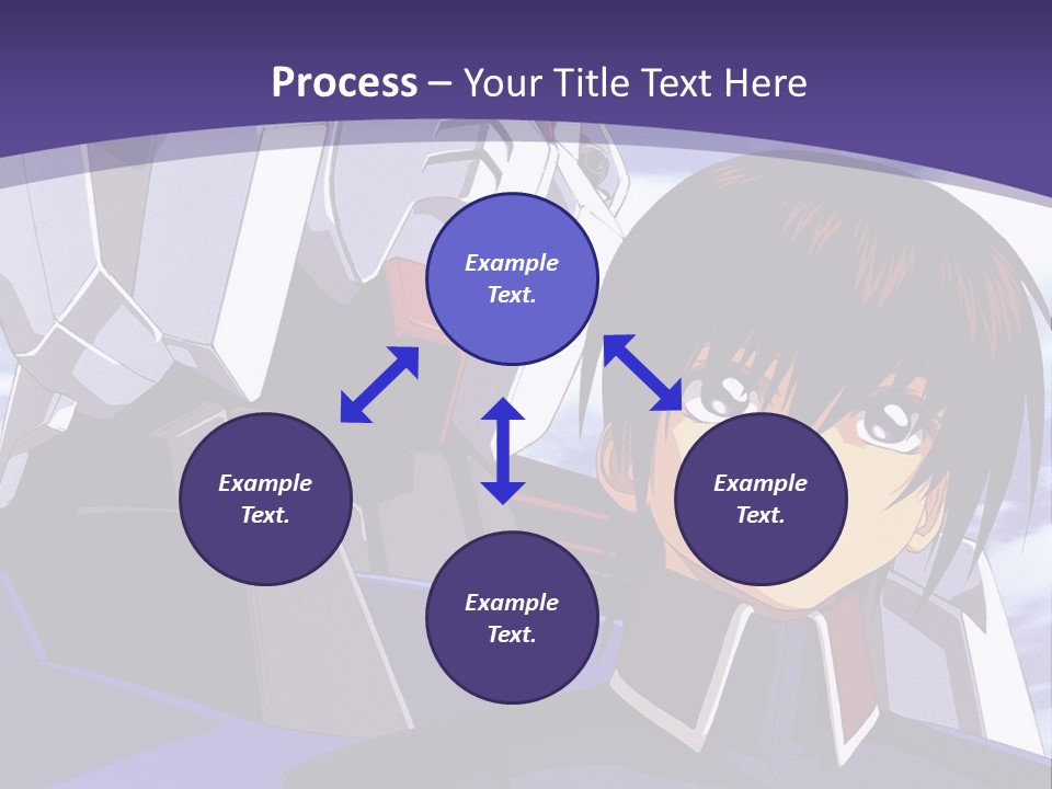 A Man And A Woman Standing Next To Each Other In Front Of A Blue Sky PowerPoint Template