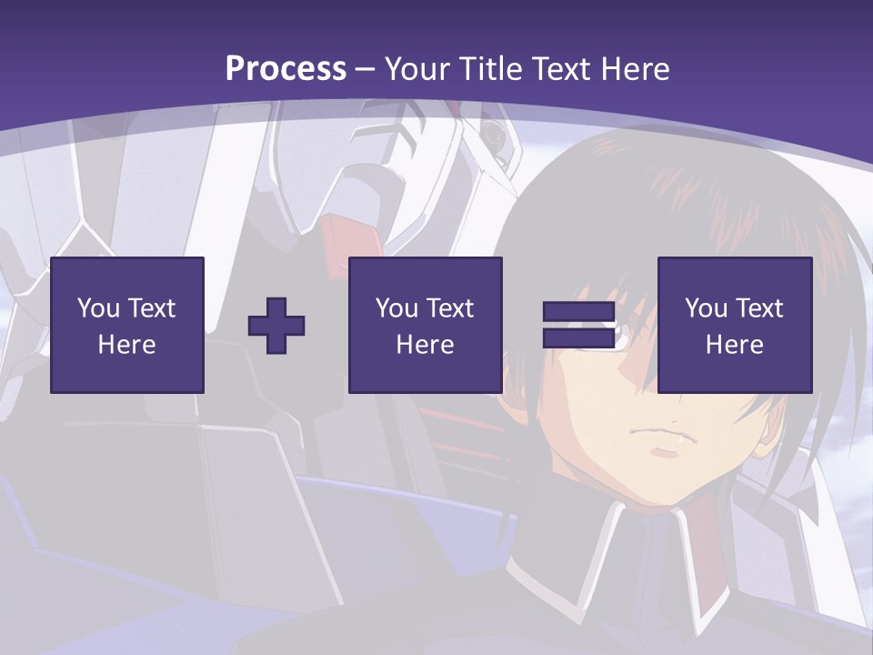 A Man And A Woman Standing Next To Each Other In Front Of A Blue Sky PowerPoint Template