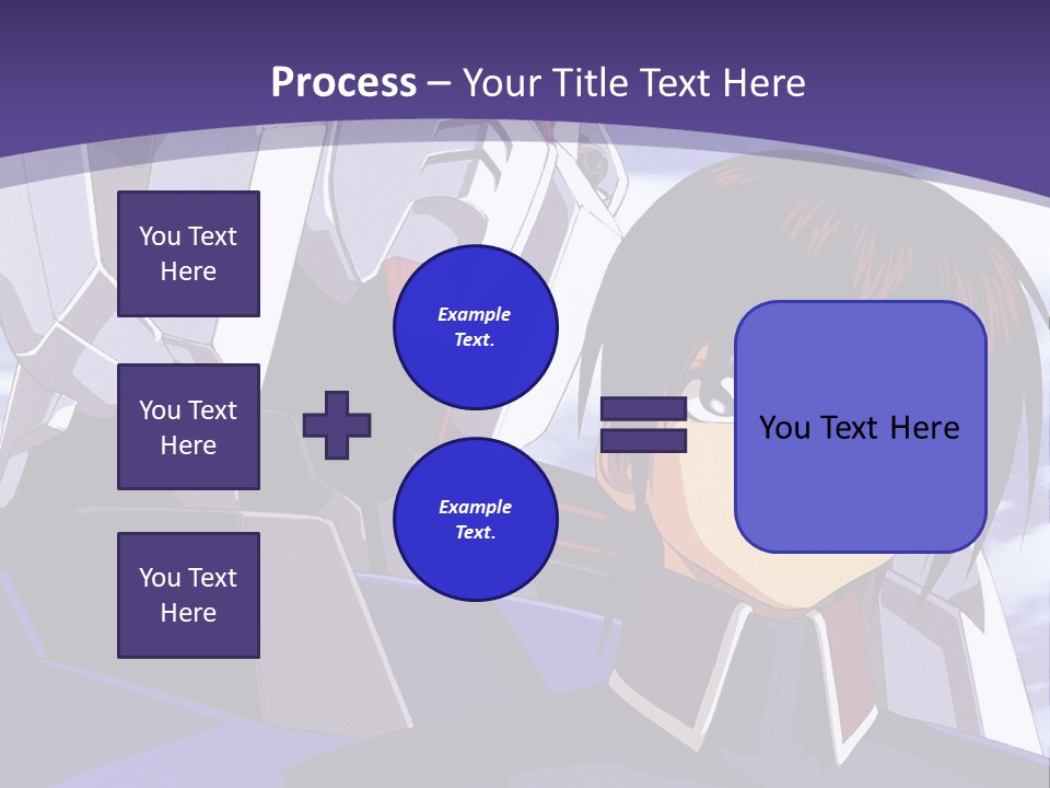 A Man And A Woman Standing Next To Each Other In Front Of A Blue Sky PowerPoint Template