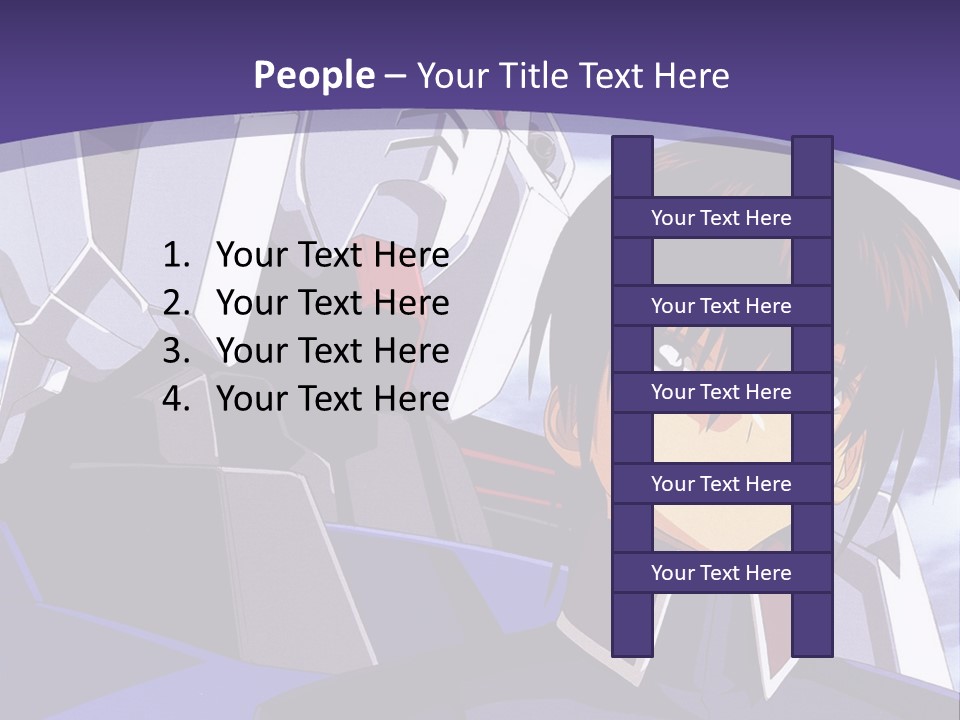 A Man And A Woman Standing Next To Each Other In Front Of A Blue Sky PowerPoint Template