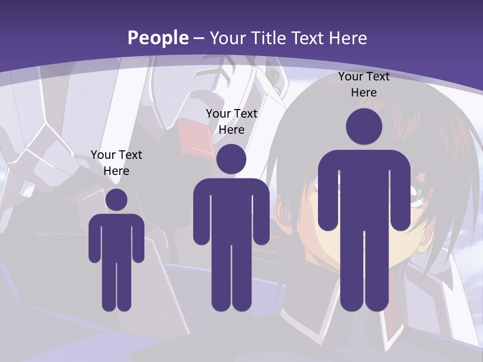 A Man And A Woman Standing Next To Each Other In Front Of A Blue Sky PowerPoint Template