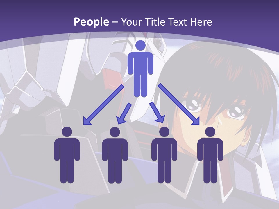 A Man And A Woman Standing Next To Each Other In Front Of A Blue Sky PowerPoint Template