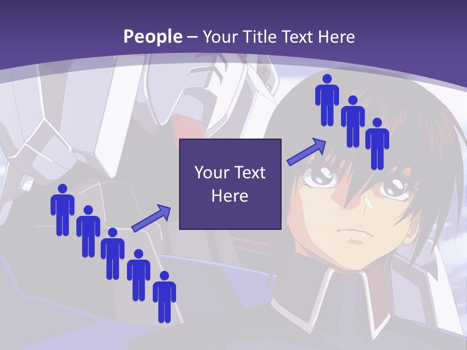 A Man And A Woman Standing Next To Each Other In Front Of A Blue Sky PowerPoint Template