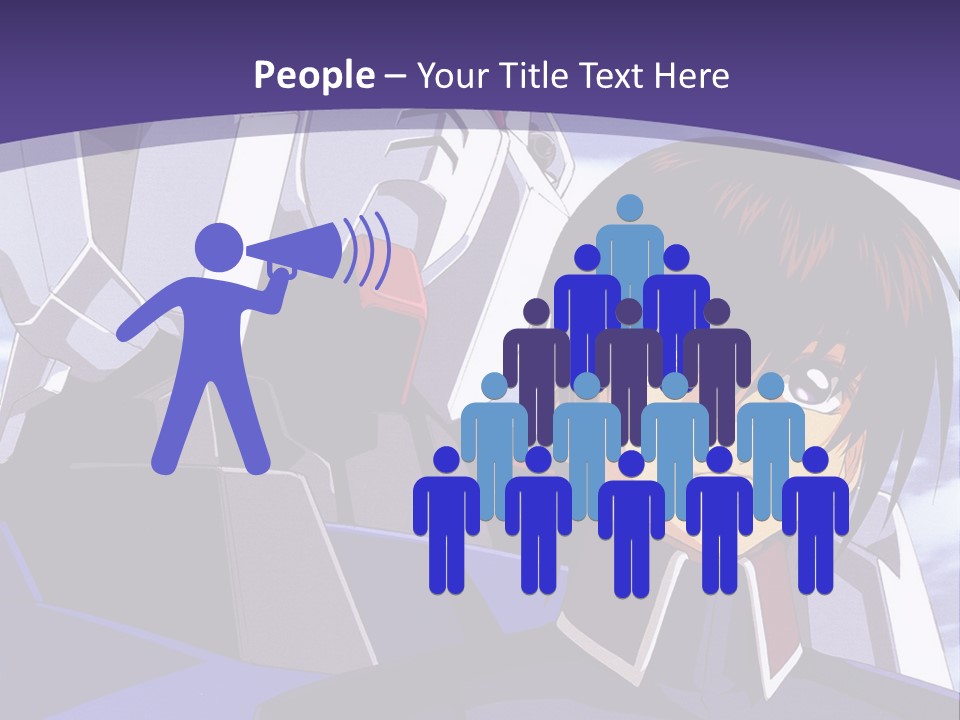 A Man And A Woman Standing Next To Each Other In Front Of A Blue Sky PowerPoint Template