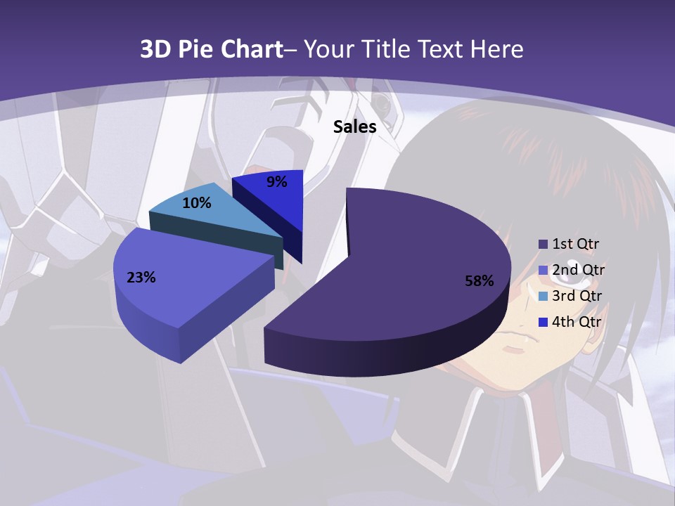 A Man And A Woman Standing Next To Each Other In Front Of A Blue Sky PowerPoint Template