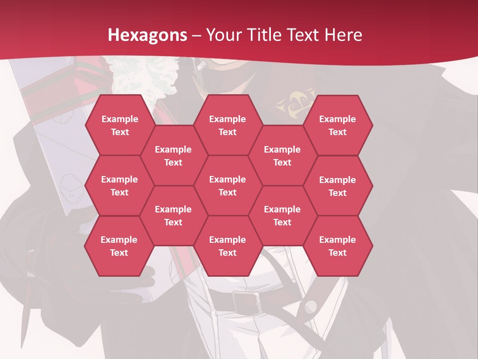 A Anime Character Holding A Present In His Hand PowerPoint Template