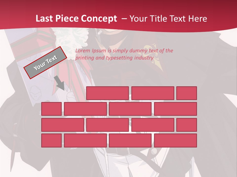 A Anime Character Holding A Present In His Hand PowerPoint Template