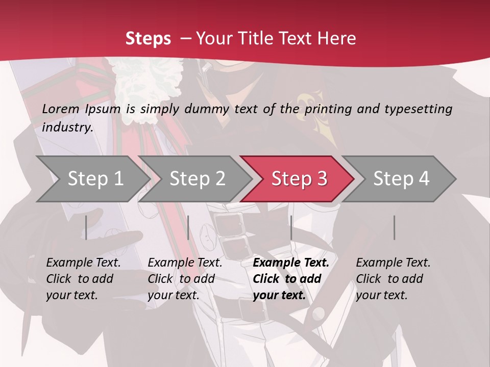 A Anime Character Holding A Present In His Hand PowerPoint Template