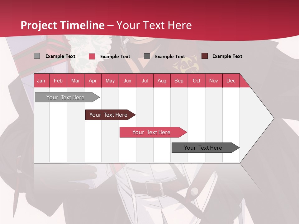 A Anime Character Holding A Present In His Hand PowerPoint Template