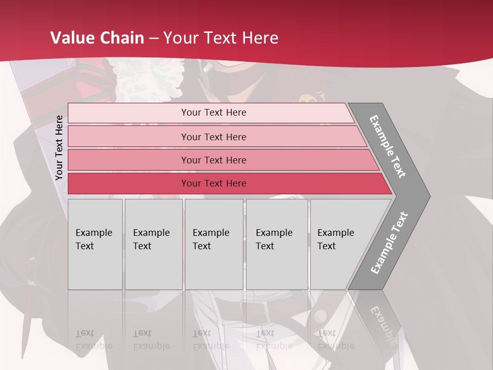 A Anime Character Holding A Present In His Hand PowerPoint Template