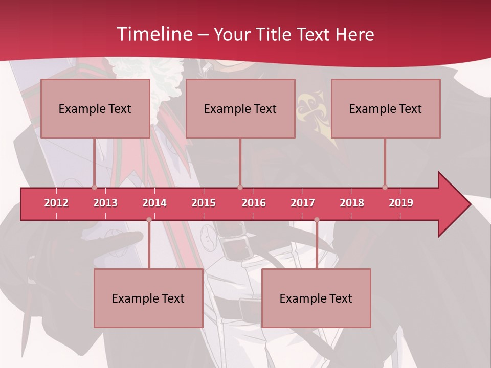 A Anime Character Holding A Present In His Hand PowerPoint Template