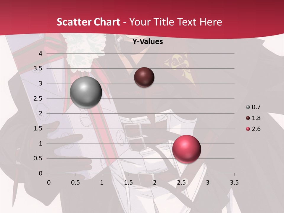 A Anime Character Holding A Present In His Hand PowerPoint Template